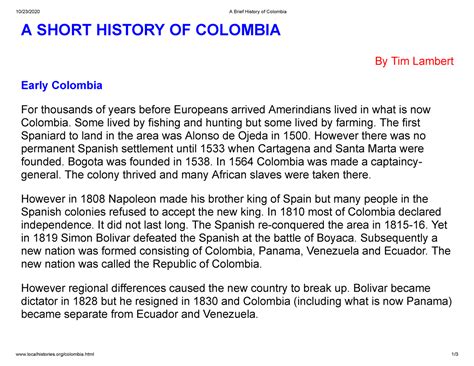  A Brief History of Time: A Colombian Perspective on the Cosmos